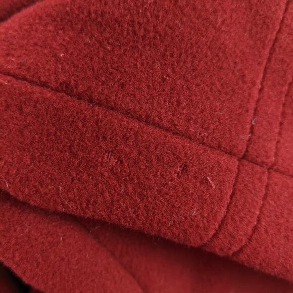 Calvin Klein Red Pea Coat Wool Recycled Cashmere - Picture 6 of 6